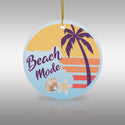 Palm Beach Tropical Sunset Ceramic Ornament by Nature's Glow
