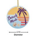 Palm Beach Tropical Sunset Ceramic Ornament by Nature's Glow