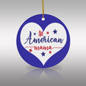 Patriotic All American Mama Ceramic Ornament by Nature's Glow