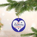 Patriotic All American Mama Ceramic Ornament by Nature's Glow