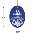 Patriotic Proud Wife of US Navy Reserve Ceramic Ornament by Nature's Glow