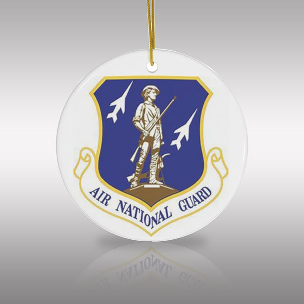 Patriotic US Air National Guard Ceramic Ornament by Nature's Glow