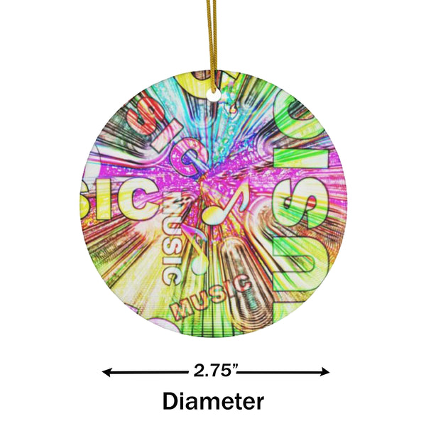 Pop Music Ceramic Ornament
