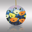 Poppies in a Field Ceramic Ornament