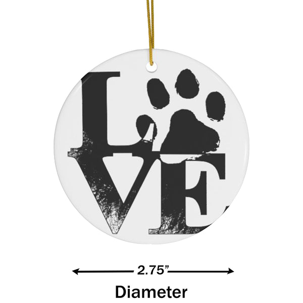 Puppy LOVE Ceramic Ornament for Dog Lovers