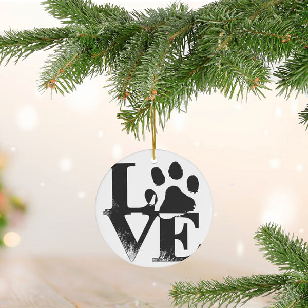Puppy LOVE Ceramic Ornament for Dog Lovers