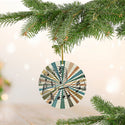 Retro Music Notes Ceramic Ornament