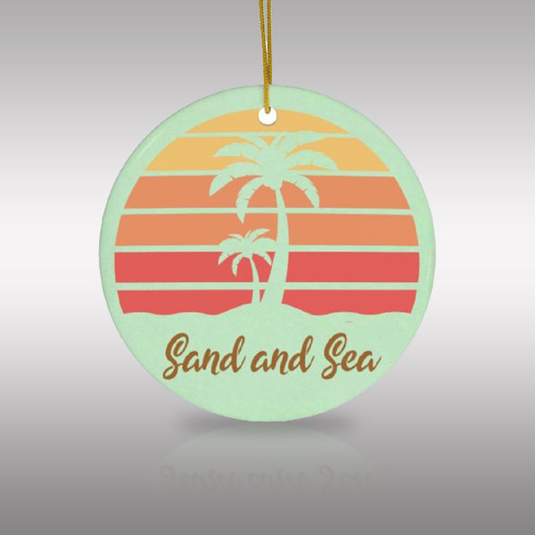 Sand and Sea Ceramic Ornament by Nature's Glow