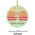 Sand and Sea Ceramic Ornament by Nature's Glow