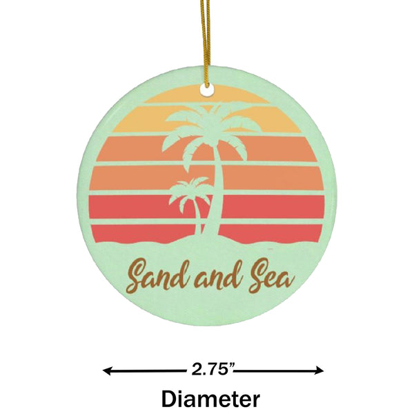 Sand and Sea Ceramic Ornament by Nature's Glow