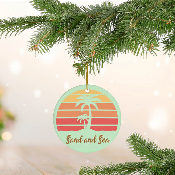 Sand and Sea Ceramic Ornament by Nature's Glow