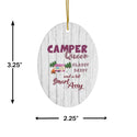 Sassy Camper Queen Ceramic Ornament by Nature's Glow