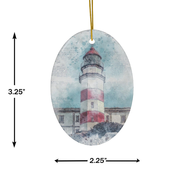 Spanish Lighthouse Ceramic Ornament