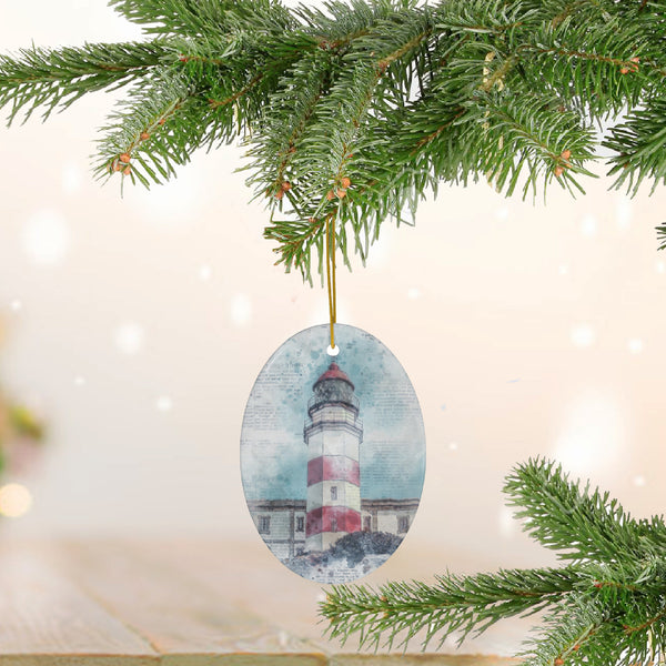 Spanish Lighthouse Ceramic Ornament