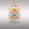 Sunshine and Mimosas Ceramic Ornament by Nature's Glow