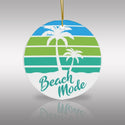 Tropical Beach Mode Ceramic Ornament by Nature's Glow
