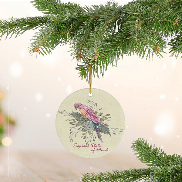 Tropical State of Mind Ceramic Ornament by Nature's Glow