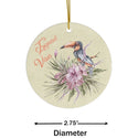 Tropical Vibes Ceramic Ornament by Nature's Glow
