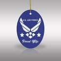 US Air Force Proud Wife Ceramic Ornament by Nature's Glow