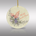 Wild and Free Ceramic Ornament by Nature's Glow