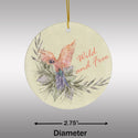 Wild and Free Ceramic Ornament by Nature's Glow