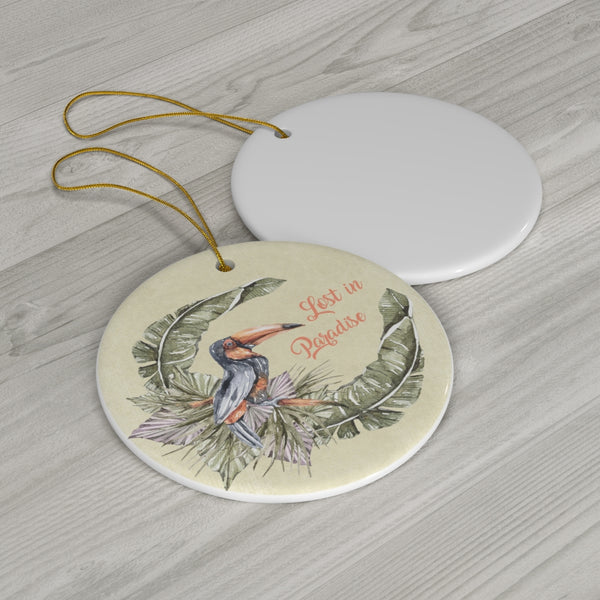 Lost in Paradise Ceramic Ornament by Nature's Glow