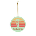 Sand and Sea Ceramic Ornament by Nature's Glow