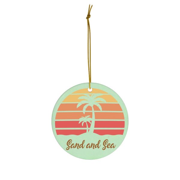 Sand and Sea Ceramic Ornament by Nature's Glow