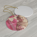 1st Birthday Chloe Ceramic Ornament - Custom Order x 6