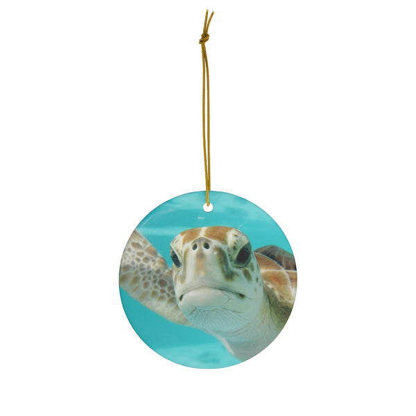 Sea Turtle Ceramic Ornament