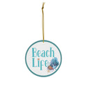 Beach Life Ceramic Ornament by Nature's Glow