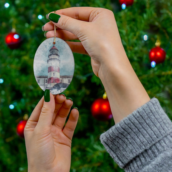 Spanish Lighthouse Ceramic Ornament