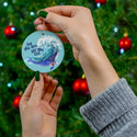 Humpback Whale - Let the Sea Set You Free Ceramic Ornament by Nature's Glow