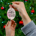 Mother World Ceramic Ornament by Nature's Glow