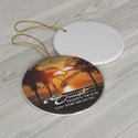 Sunset Happy Hour Ceramic Ornament by Nature's Glow